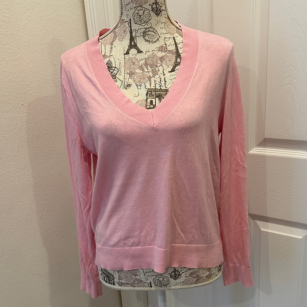 Mango Soft Pink Knit Top